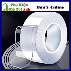 Băng Dính Nano Dán 2 Mặt Trong Suốt 3M  Chất Liệu Acrylic Siêu Dính Trên Mọi Bề Mặt - Cuộn Băng Keo Nano 2 Mặt Đa Năng Dán Siêu Chắc  Dính Ổ Điện Cao Cấp Chịu Lực Chịu Nhiệt Tốt