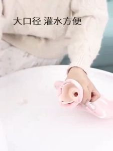 Hot Compress Bag Dysmenorrhea Stomach Warm Water Bag Lovely Water Filling Bag with Plush Cloth Mini Portable Hand Warmer