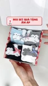 Set 4 Đôi Tất Hoạt Hình Dễ Thương - Quà tặng tinh tế cho bạn bè người thân LILA S.TATHOP
