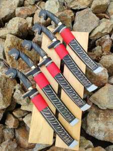 pisau /G0L0K TEBAS MOTIF MACAN 30 CM BANTEN