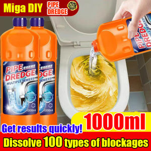 1 bottle outperforms 3 bottles combined👍Miga Dly Sink Declogger Drainage Pipe Clog Remover 1000ml Heavy Duty Clogged Shower Drain Baradong Drainage Dirt Remover In Clogged Drains Toilet Bowl Drainage Cleaner Toilet Declogger