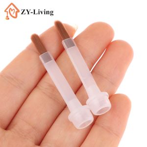 5/10/20Pcs Disposable Nail Polish Brush For 15ml Nail Polish Bottle Replacement Brush Brown Hair Nail Art Brush Applicators