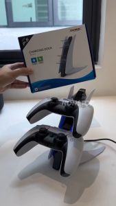 DOBE PS5 Dual Charging Dock Charge Station DualSense 5 Controller Charger Tower Stand TP5-0557