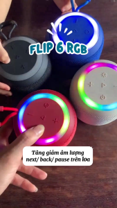 LOA BLUETOOTH FLIP6 RGB CAO CẤP – BASS TO LED RGB NỔI BẬT GIAO HÀNG NHANH