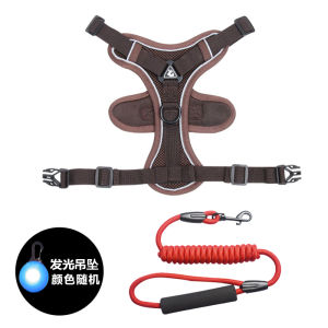 สายจูงสุนัขสัตว์เลี้ยง เสื้อกั๊ก สไตล์สุนัขตัวเล็กสายรัดหน้าอกเท็ดดี้ Bichon Pomeranian เชือกเดินไม่ยืดข้อกําหนดปกติ