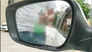 4pcs Kaca spion mobil film hujan mobil sepeda motor anti kabut dan hujan kaca film pelindung film nano