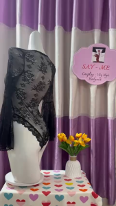 SM107 - Bodysuit Ren Phối Dây Chéo Độc ĐáoBodysuit Ren Tay Loe Nữ Tính Và Tinh TếBodysuit Ren Đen Sang Chảnh Cho Phái ĐẹpBodysuit Ren Cổ Xẻ Phối Dây Thanh Lịch