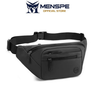 MENSPE Mens Waist Bag Multi Functional Chest Bag Waterproof Sports Bag Large Capacity Casual Bag Fitness Bag Travel Bag Business Bag For Men Women
