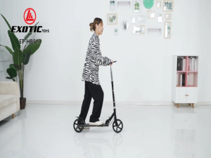 Exotic HB513 Skuter Besi Anak Rem Tangan Roda Besar 200MM Up 100 Kg