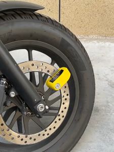 Khóa báo động xe máy MYT Ổ khoá phanh đĩa xe máy báo động có còi hú chống trộm chống Khóa phanh đĩa báo động