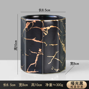 NORDICชิค ถ้วยเก็บของเซรามิกสไตล์ยุโรปเหนือ สำหรับเก็บปากกา ดินสอ ดินสอเขียนขอบตา ดินสอเขียนคิ้ว สไตล์ย้อนยุค