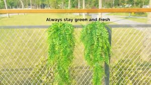 Imitasi Plastik Buatan Vine Ivy Daun Menggantung Dekorasi Rumput (2Pac)