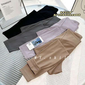 High-Waisted Shaping Yoga Pants Womens Sport Tight Leggings Double-Sided Flocking Slimming Butt-Lifting Long Pants