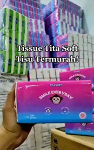 Tissue Termurah ( 3 PACK ) Tita Soft Facial Tissue wajah [360 Helai]