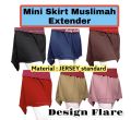 MINI SKIRT MUSLIMAH FLARE (S to PLUS SIZE). 