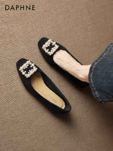 Daphne | Suede Flats Shoes Women Autumn New Arrival Black Vintage Style