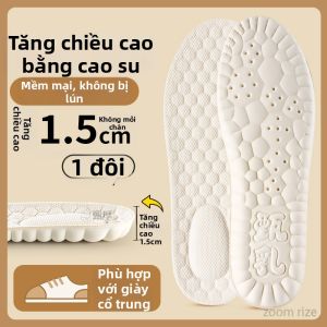 ZHIHAOEN | Đế Giày Tăng Chiều Cao Bằng Latex Không Xẹp Cho Nam Và Nữ