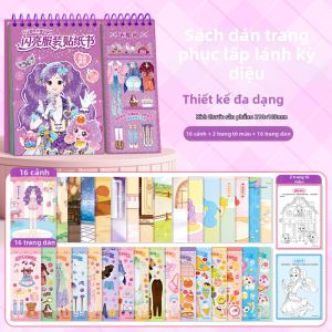 YOUYOUSHU | Sách Dán Nhãn Công Chúa Lấp Lánh Giáo Dục
