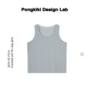 Loose Lightweight Womens Vest by Lao Zhang And Little Fat PONGKIKI Lazy Slimming Cover-Up Cotton Polyester Blend Spring 2025