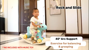 GOOGOO BIRD 2 In 1 Kids Rocking Horse Rider Push Car Multifunctional Pony Ride-On Toys Mainan Kuda Goyang