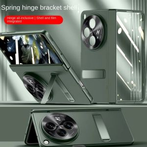 With Privacy/HD Tempered Glass Flim Full Protective Case for OPPO Find N3 FIND N3 Spring Hinge Holder Lens Camera Protect Cover