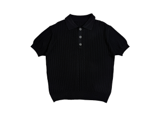 RICHILL MELANCHOLY Mens Fashion Polo Shirt Short Sleeve Knitted Breathable Turn-down Collar Summer Old Money Style T-shirt