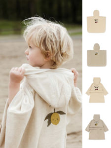 Khăn Tắm Trẻ Em Cotton Kids Bathrobe Khăn Tắm Bơi Thấm Hút Khăn Choàng Trẻ Em Có Mũ Trùm Đầu Cotton Nguyên Chất Quần Áo Trẻ Em