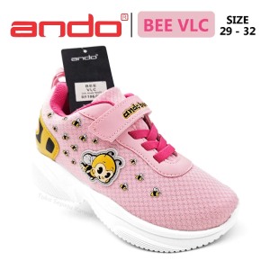 Sepatu Sekolah/Fashion Anak TK SD Perempuan – ANDO – BEE VLC – Size 29-32 – Sneakers – Sport