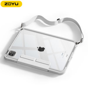 Zoyu | Rotating Stand Case Crossbody Strap Detachable iPad Case