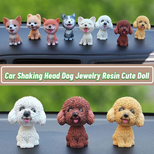 Car Shaking Head Dog Jewelry Resin Cute Doll Decoration Gift Interior Decorations