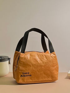 Lucalberto Lunch Box Tote Bag Lunch Box Bag Tyvek Lunch Box Bag Insulated Bag Rice Bag American Retro