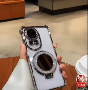 เคส สีดํา⚡️[ส่งจากไทย] ⚡️ เคสใสขอบสี สำหรับ VIVO Y03T Y03 Y28S Y18 กระกันแทก4มุม ตั้งได้ ขอบสี หรูหรา E2