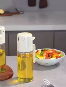 Home Signature 2-in-1 Spray & Pour Dual-use Spray Bottle Household Seasoning Bottle Leak-proof Oil Tank Pot Kitchen Glass Spray Oil Bottle
