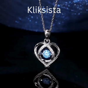 Kalung Titanium Wanita Anti Karat Anti Luntur Korean Style Elegan Necklace Heart Shaped White