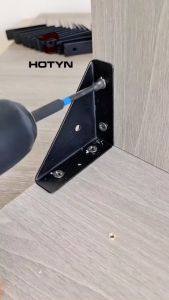 Phụ kiện cố định góc tủ giường bằng kim loại giá đỡ hình tam giác 90° cố định tấm gỗ