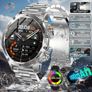 LIGE | LIGE Militray 1000mAh Large Battery Smart Watch IP68 Waterproof Health Monitoring Man Watches GPS Sports Tracker Men Smartwatch