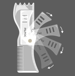 Rotatable Multi-Functional Beard Shaper Comb Hair Trimming Template Beauty Hairdressing Tool Manual Non-Electric Personal Care