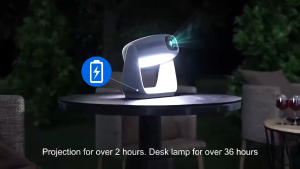 (SG) CASADISE K1 Portable Smart Home Projector Lamp FHD 1080p with Bluetooth Wifi AirPlay Chromecast