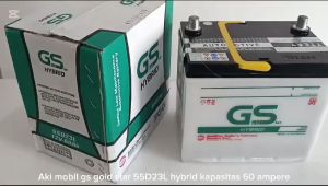 Aki Mobil ALPHARD/Camry/Fortuner/Inova/Mirage/Outlander/X Trail/New Serena/Mazda 6 GS Gold Star 55d23L Hybrid 60 Ampere