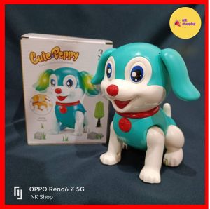 ของเล่น น้องหมา Cute Peppy ขยับหูได้ ของเล่นเด็ก มีเสียง มีไฟ ลูกหมา ดุ๊กดิ้ก น้องหมาเต้นได้ หมาเต้น หมาเดินได้ ของเล่นเสริมพัฒนาการ