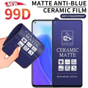 Anti Gores Matte Blue Ray Realme 8i / 8s 5G / 9i / 9 5G / Q3 5G / Q3i 5G / 8 5G / V13 5G / 7 5G / Q2 / 7 / C17 / 7i / V5 5G / 6 / 6S Tempered Glass Ceramic full Cover Pelindung layar