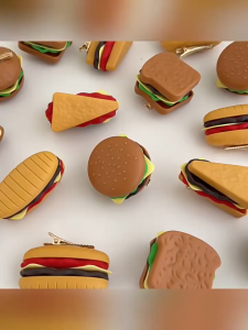 Bộ Phụ Kiện Tóc Nữ Hình Hamburger & Hot Dog Đáng Yêu