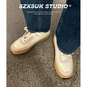 Forrest Training Shoes Mens Shoes Japanese Retro Style Trends Easiest for Match Thick Sole Increased Mesh Casual Sneaker Niche Style Mens Shoes