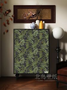 Wall Decals Transforming Stickers Retro Wallpaper Cabinet Entrance Cabinet Furniture Concealment Waterproof Wall Stickers