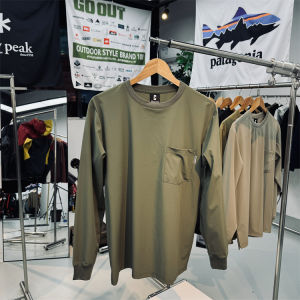 Mens and Womens Same Japanese-Style Outdoor Mountain Lightweight Quick-Drying Breathable Scratch-Resistant Abrasion Resistant Dry Cooling Crew Neck Pullover Sweatshirt