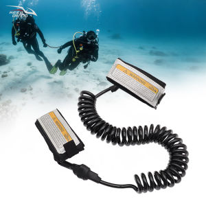 6MM Diameter Scuba Diving Spring Safety Rope TPU Anti-lost Spiral Lanyard About 3 Meters Long Swimming Accessories