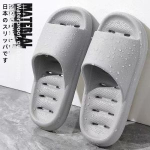 MONLEYTA | Anti-Slip Indoor Slippers Mens Bath Special EVA Odorless Drainage Silent Indoor Home Comfortable Sandals Casual Style Four Seasons