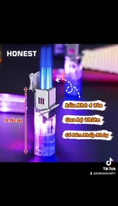 HỘP QUẸT-BẬT LỬA GA KHÒ 4 TIA LỘ THIÊN KÈM ĐÈN LED