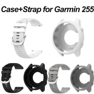 Silicone Strap + Protective Case For Garmin Forerunner 255 265 Replacement Watch Band