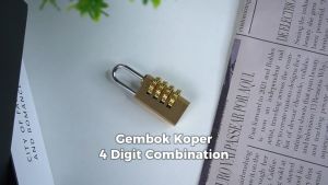 Gembok Koper Padlock 4 Digit Combination Solid Material Tembaga dan Stainless Steel 304